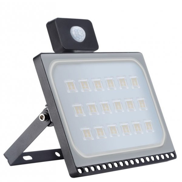 Úsporný venkovní LED reflektor (halogen) s pohybovým čidlem.