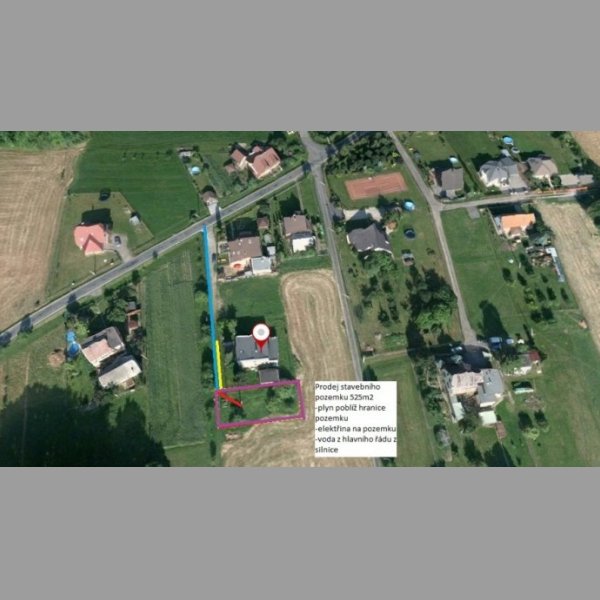 Prodej stavebního pozemku v Horních Domaslavicích
