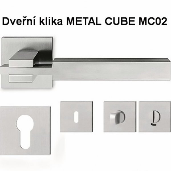 Dveřní kliky METAL CUBE MC02, MC03
