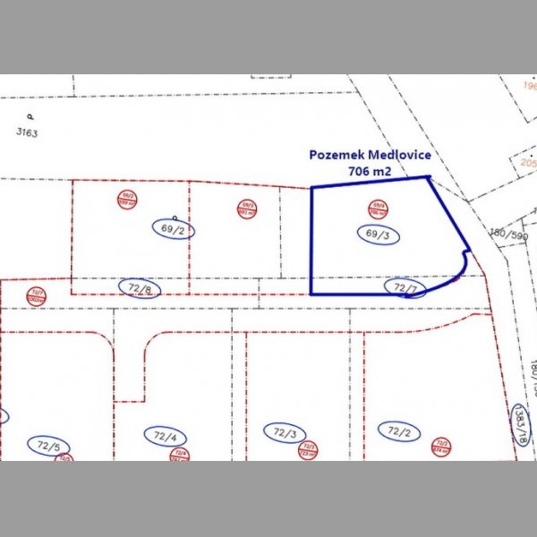 Prodej, Pozemky pro bydlení, 706m² - Medlovice