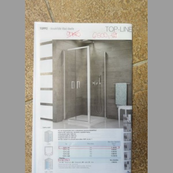 Prodám nové sprchové dveře dvoukřídlé SATOP-LINE TOPP2 70 cm