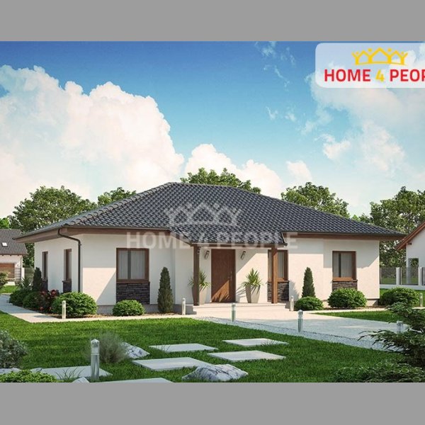 Dům na klíč typu bungalov Bára 4+kk, 84 m2