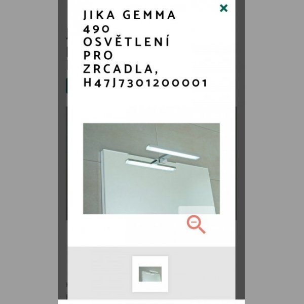 Osvětlení do koupelny GEMMA 490, LED