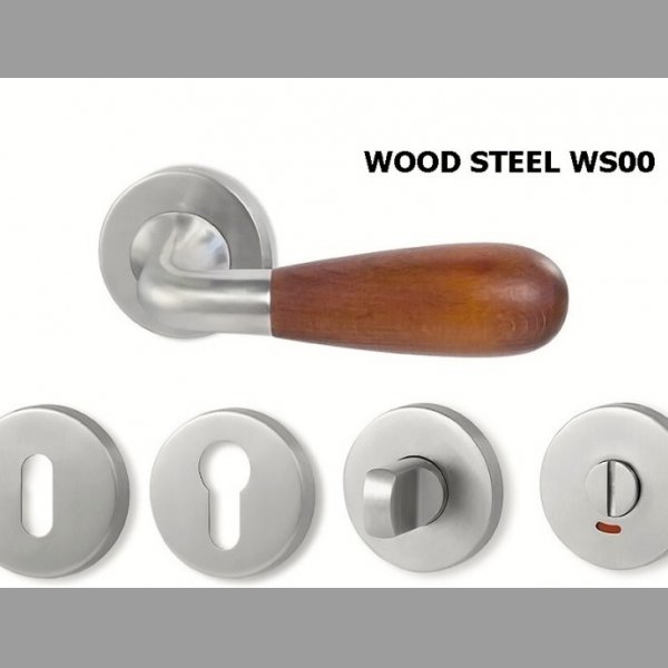Dveřní kliky WOOD STEEL WS00 a WS01