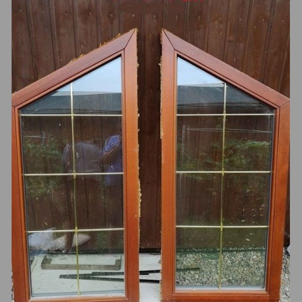 kompletní sestava dřevěných euro oken, okna